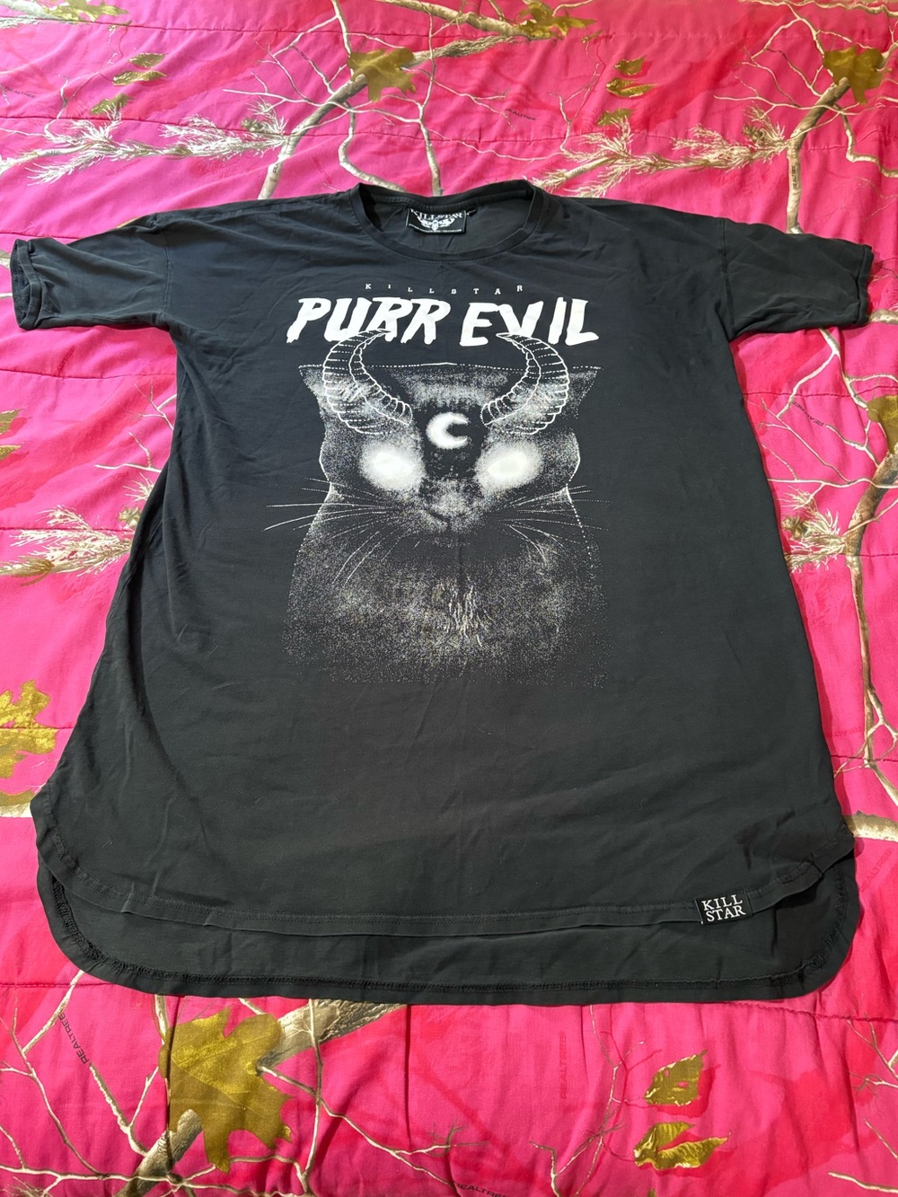Killstar Black "Purr Evil" Occult Cat Graphic Tee
